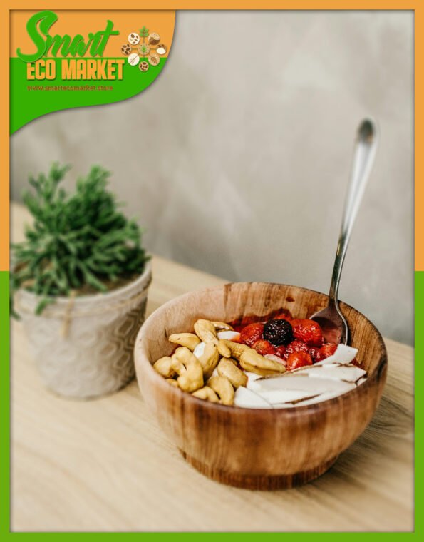 Desayuno con Castañas de Cajú, Cerezas, Pasas de Uva, etc.
